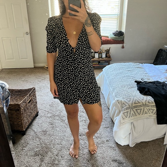 All Saints Mini Dress | Kota Scatter Floral Print - Picture 1 of 4